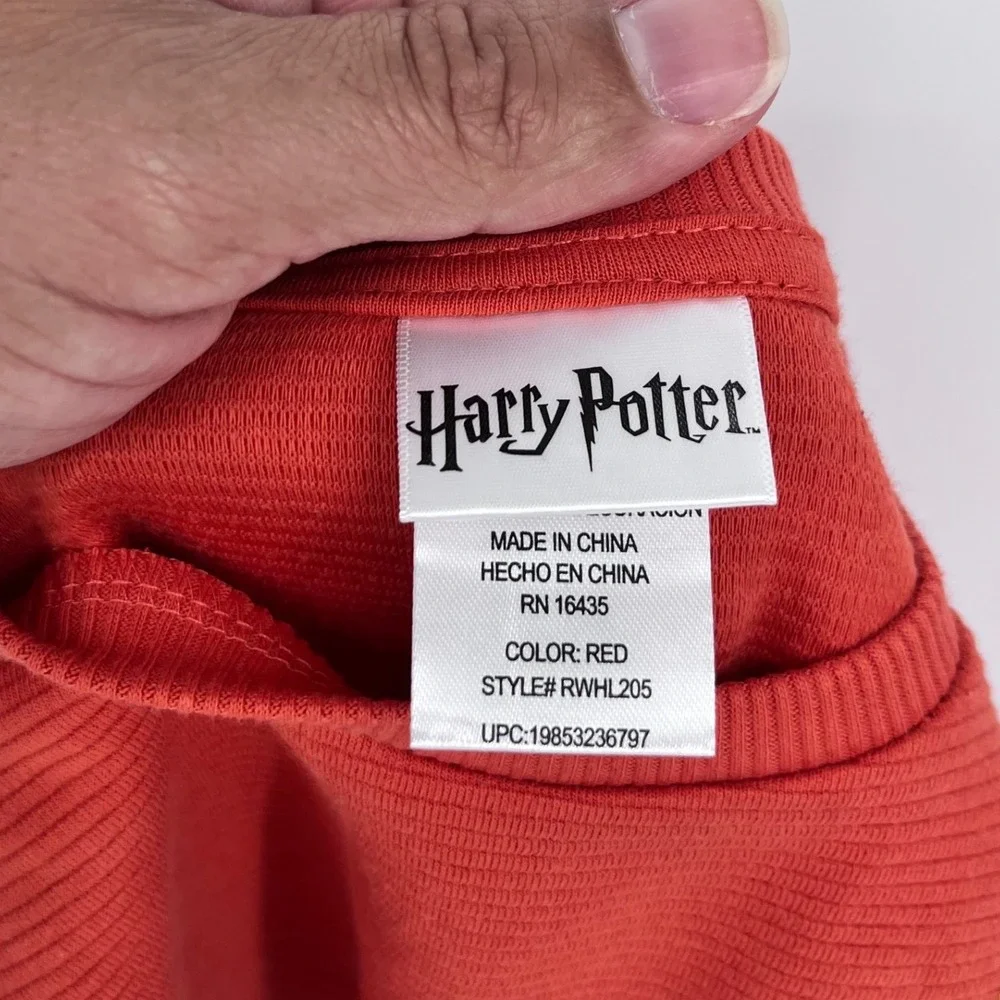 Harry Potter Sweatshirt Joggers Set‎ Kids 24M Red Ribbed Hogwarts Hedwig NEW